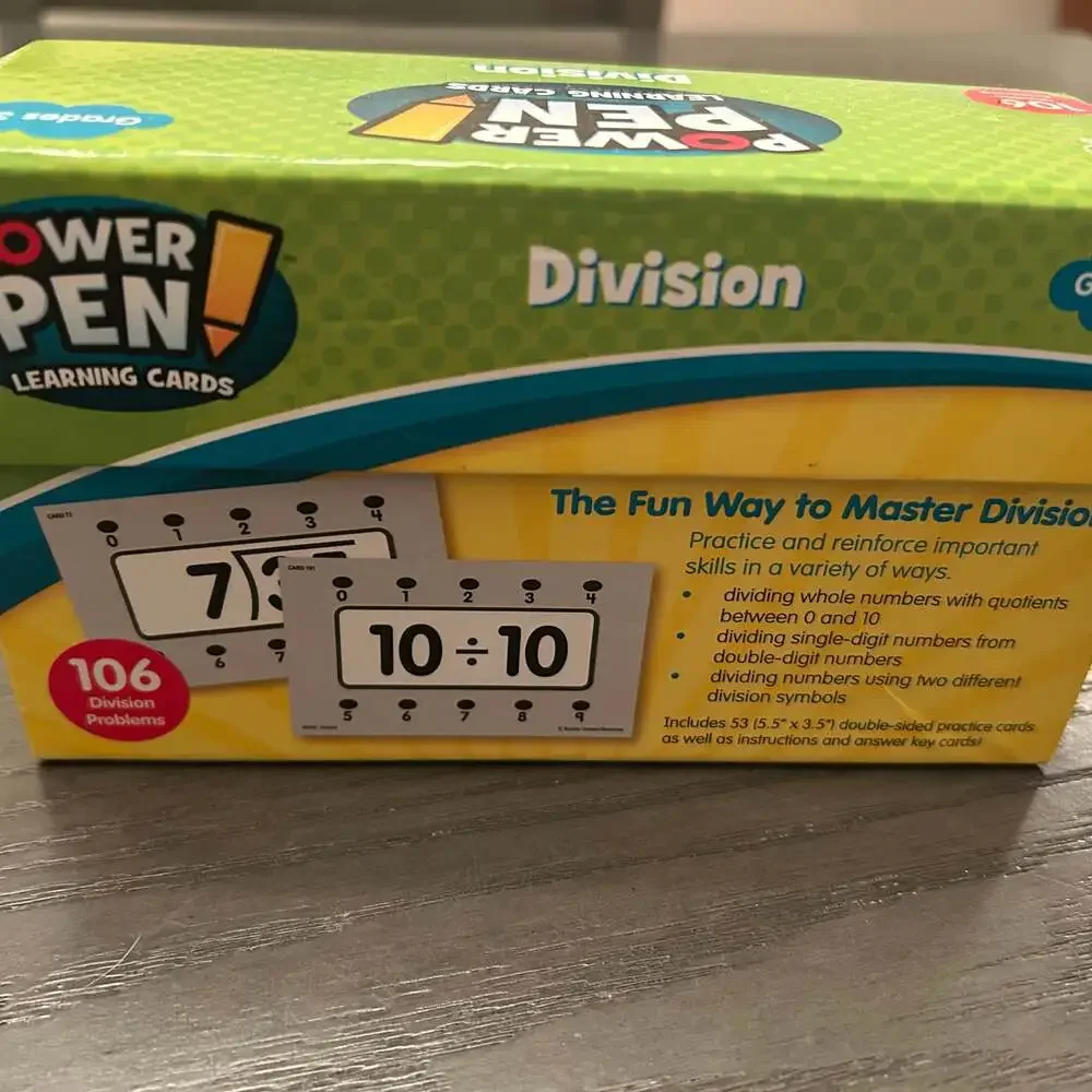 Power Pen Learning Cards: Division